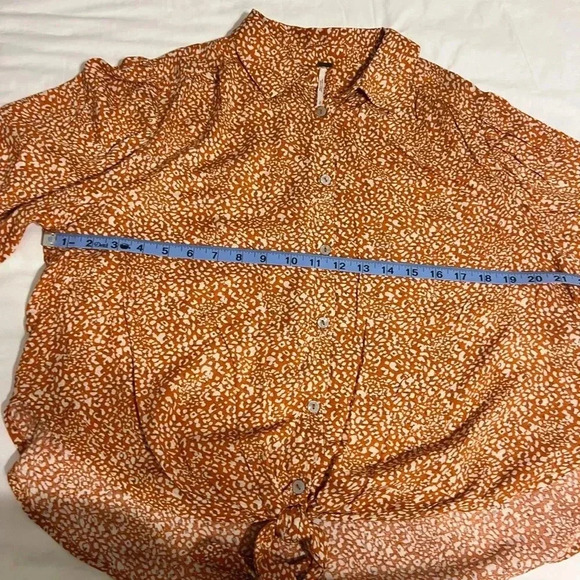 Free People Button Up Shirt Size Small - Picture 6 of 10